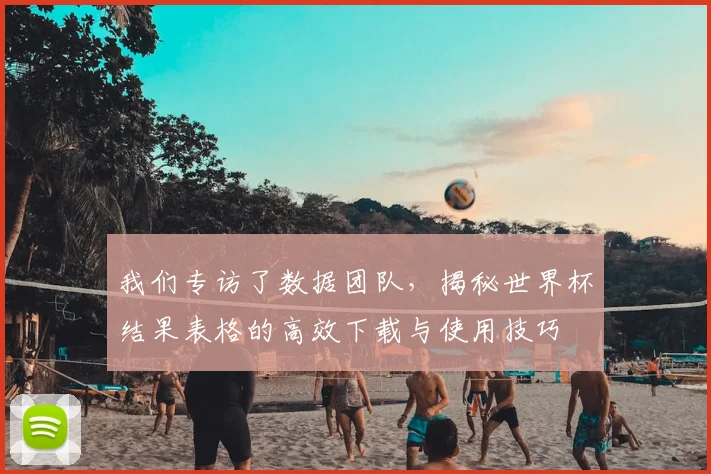我们专访了数据团队,揭秘世界杯结果表格的高效下载与使用技巧