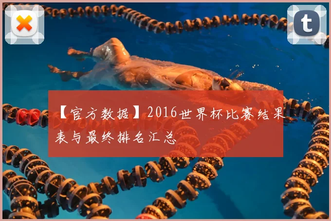 【官方数据】2016世界杯比赛结果表与最终排名汇总